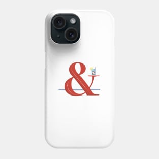 & on the beach Phone Case