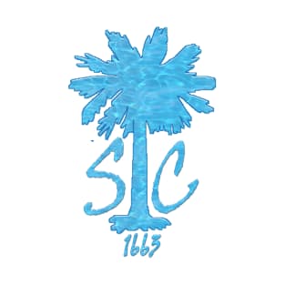 Blue water SC Palm T-Shirt