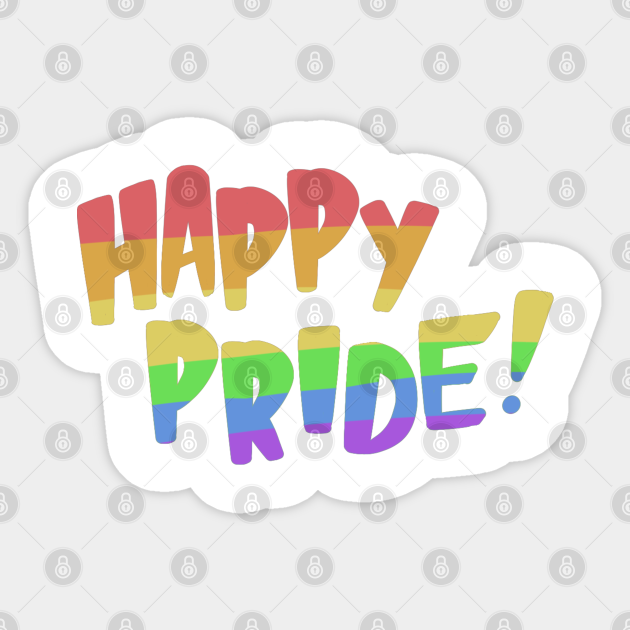 Happy Pride Lgbtq Aufkleber Teepublic De