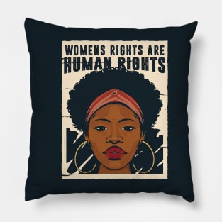 Women's Rights Are Human Rights // Reproductive Freedom Pillow