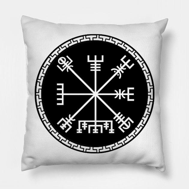 "Vegvisir Symbol" Pillow by grubidesigns