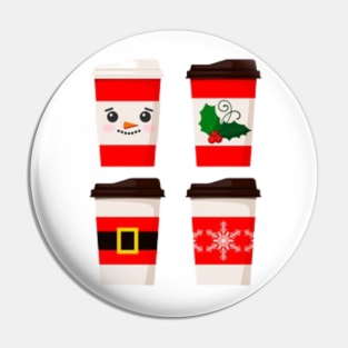 Christmas Coffee Pin