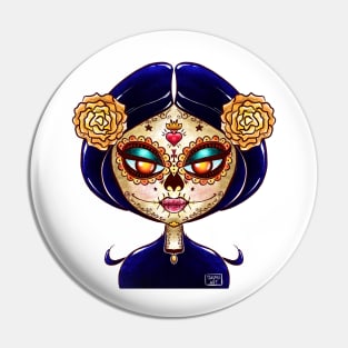 La Muerte Calavera Pin