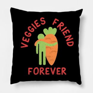 Veggies friend  - vegan is life a bit humor Pillow