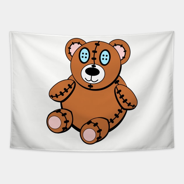 Teddy Bear Tapestry by traditionation