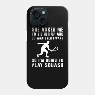 Squash the Laughter: Unleash Your Playful Racquet Skills! Phone Case