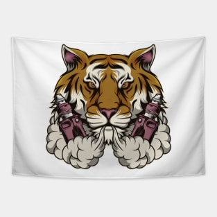 Wild tiger the e cig hunter Tapestry