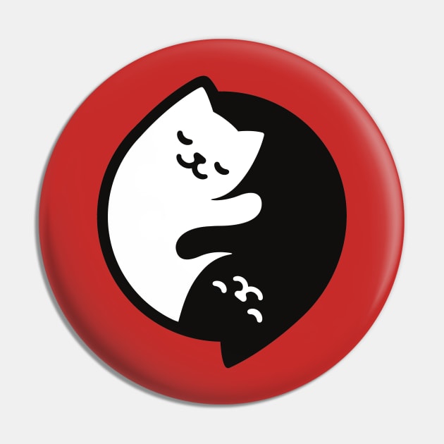 Yin Yang cats Pin by G4M3RS