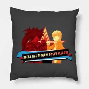 Break Out Of Delay Based Netcode! Red and Yellow Version Pillow