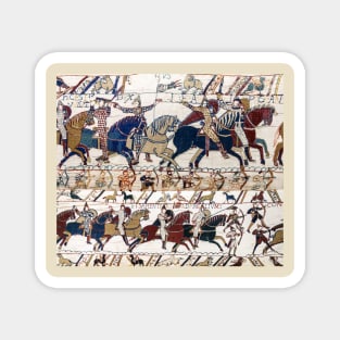 THE BAYEUX TAPESTRY NORMAN KNIGHTS AND ARCHERS Detail Magnet