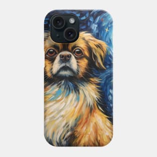 Tibetan Spaniel painting Phone Case