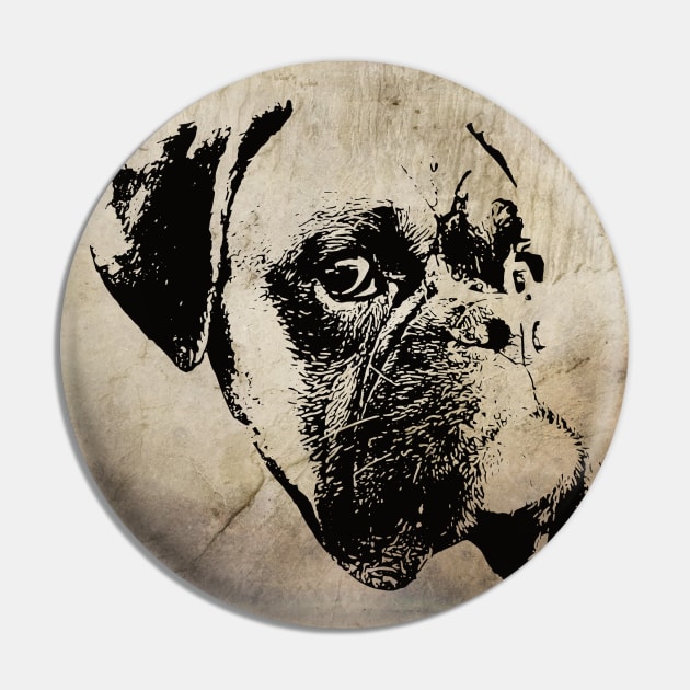 Boxer Dog Pin by DoggyStyles