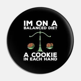 Funny Diet Cookies Meme Weightloss Gym Workout Fitness Gift Pin