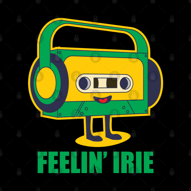 Feelin Irie Cassette Tape Kawaii Reggae by Scaryzz