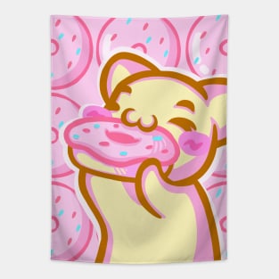 CliveGin Pink Donut Tapestry