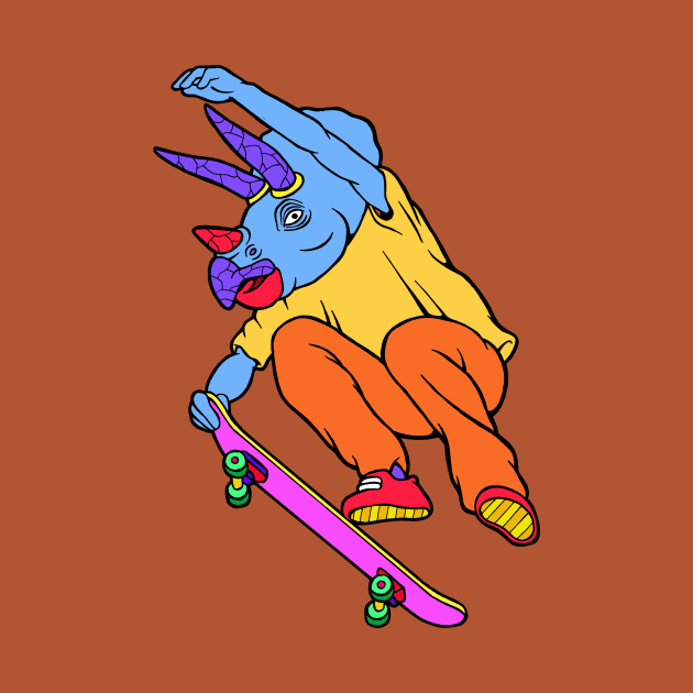 Skate Triceratops by Woah_Jonny