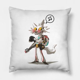 Fox Fighter Illustration Pillow