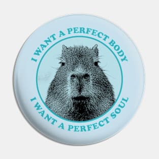 Funny Capybara Meme Pin