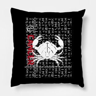 Cancer zodiac design Pillow