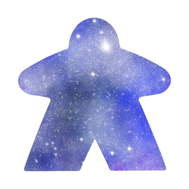 Blue Space Star Meeple | Board Game Fan by gloobella