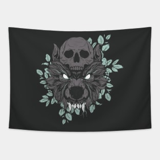 Wolf Skull Tapestry