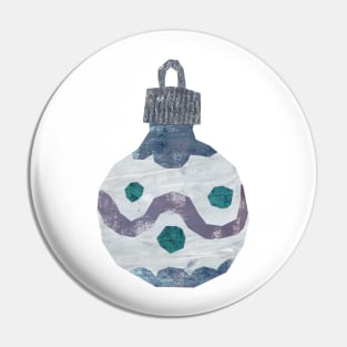 Bauble - Blue small wavey Pin