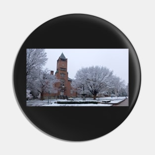 Old courthouse in the snow Pin