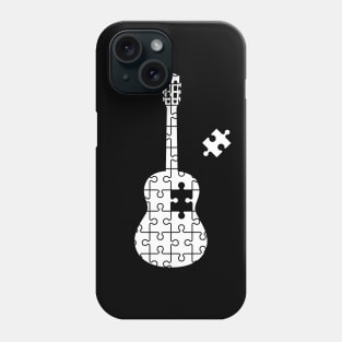 Puzzle Classical Guitar Silhouette Phone Case