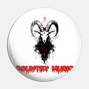 Country Music Baphomet Pin