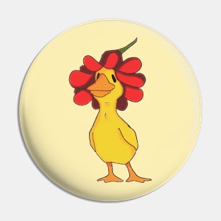 Duckling Flower-Hat Pin