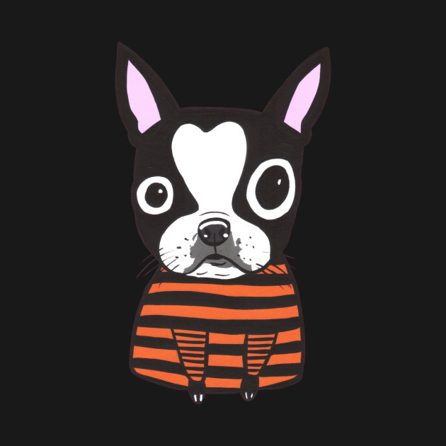 Discover Boston Terrier Stripes - Boston Terrier - T-Shirt