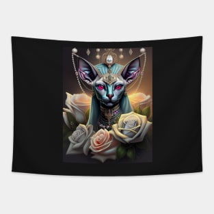 Sphynx Gothic Goddess Tapestry