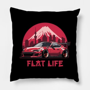 Subaru BRZ Car Art - Widebody Modified Japanese Drift Car Pillow