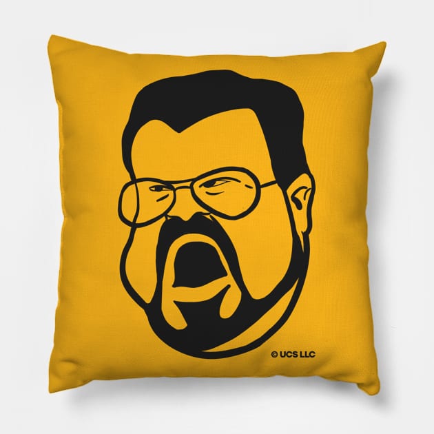 The Big Lebowski Walter Sobchak caricature. Birthday party gifts. Officially licensed merch. Perfect present for mom mother dad father friend him or her Pillow by SerenityByAlex