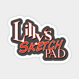 Lilly's Sketch Pad Logo Magnet