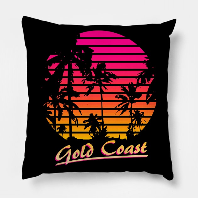 Gold Coast Pillow by Nerd_art