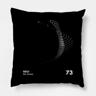 Krautrock / Minimal Graphic Design Tribute Pillow