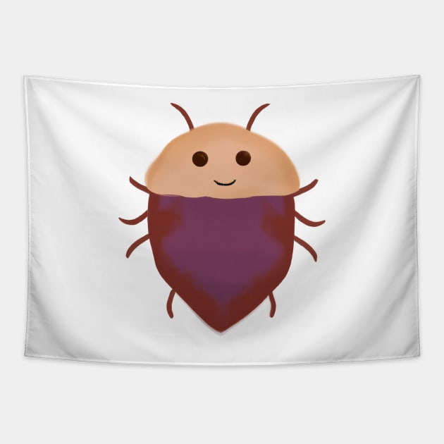Cute Bedbug Drawing Tapestry by Play Zoo