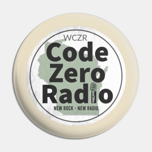 WCZR Distressed Logo Pin