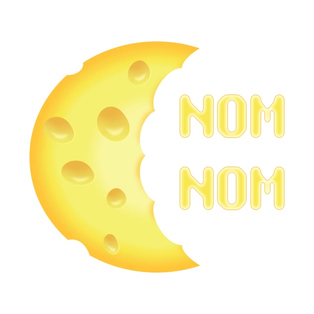 Nom Nom Cheese Moon by jdm1981