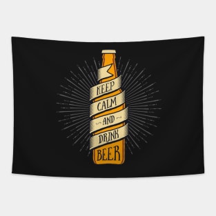 Keep Calm & Drink Beer Tapestry