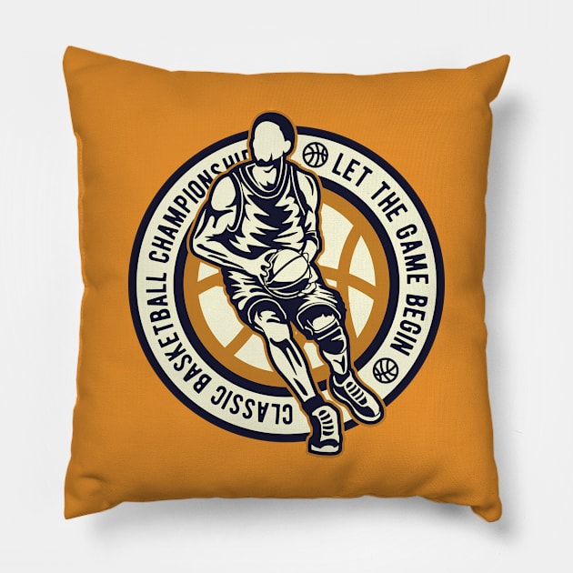 Basketball Championship Pillow by lionkingdesign