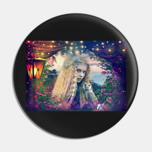 Owl Girl Viking Princess Hunter Female fighter Pin