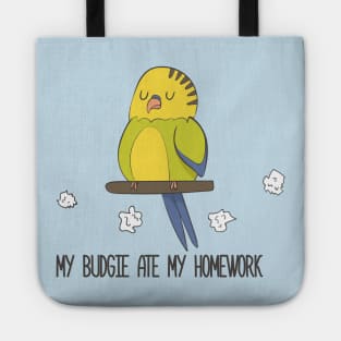 My Budgie Ate My Homework, Funny Pet Tote