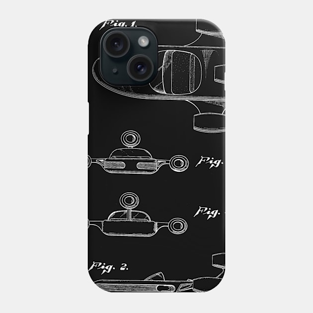 Ariel Space Toy Vintage Patent Drawing Phone Case by TheYoungDesigns