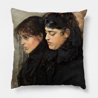 Portrait of the Artist's Wife and Sister-in-Law by Hugo Birger Pillow