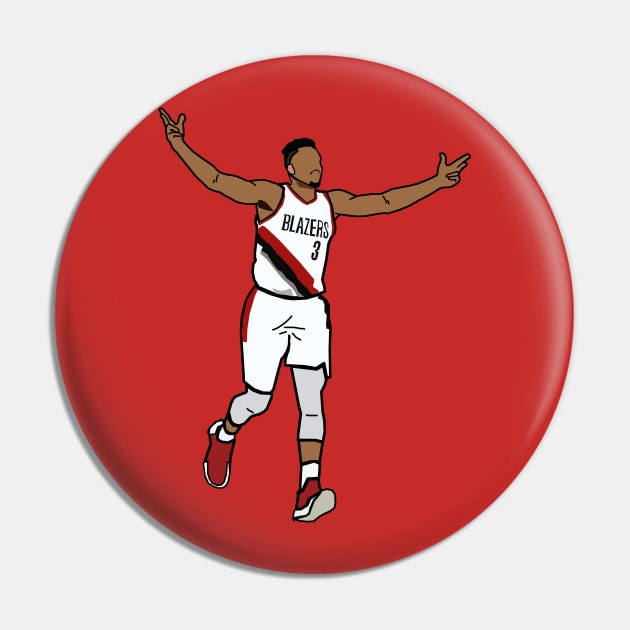 CJ McCollum - NBA Portland Trailblazers Pin by xavierjfong