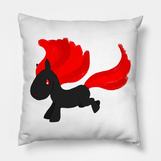 Dark Uni Pillow by Fickle and Fancy