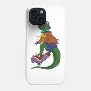 Skateboarder Crocodile Phone Case