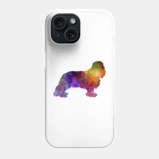 Cavalier King Charles Spaniel in watercolor Phone Case